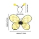 thumbnail image 5 of Alas de abeja de Halloween para niños y niñas, disfraz de malla amarilla, diadema de animal para cosplay, accesorios de fiesta de fantasía, 5 of 8