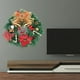 thumbnail image 3 of 18 pulgadas de Navidad artificial Hello Wreath Elegante adorno de pared Decoraciones Hogar Adornos de Halloween de puerta delantera Estilo 2 BLESIY coronas de puertas para el hogar, 3 of 8