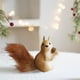 thumbnail image 4 of Decoraciones Del Árbol de Navidad Lindas Ardillas Realistas Colgando Figuras de Pino Conos Animales Del Bosque, Espuma Marrón 12.6x5.91x2.36In, Mini Árbol de Navidad, 4 of 6