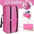 thumbnail image 3 of 4 Pack Large Moving Bags Heavy Duty Clothes Totes for Storage, Moving Bins with Zippers Top and Sturdy Handles, College Students Dorm Storage Collapsible Bags for Space Saving and Packing(Pink,87L), 3 of 9