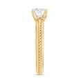 thumbnail image 3 of Rosec Jewels Solitaire Diamond Ring - Half Carat Engagement Ring Lab Grown (5 MM, EF-VS Grade), 18K Yellow Gold, US 12.00, 3 of 8