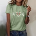 thumbnail image 4 of YDLCAFD T-Shirt Rugby Imprimé Col Rond Manches Courtes pour Femmes, 4 of 5