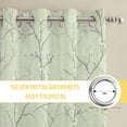 thumbnail image 6 of Sage Green Branches Kitchen Curtains Window Panels, Vintage Art Farmhouse Insulated Window Treatment Curtain, Grommet Curtains for Bedroom/Living Room/Bathroom, 2 Piece 42"Wx63"L, 6 of 8