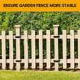 thumbnail image 4 of 4pcs Strap Post Ties Black Deck Fence for Post U Bracket, 4 of 5