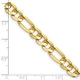 thumbnail image 2 of 14K Yellow Gold 7.5mm Concave Open Figaro Chain, 2 of 6