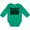 Kelly Green, variant on Inktastic class of 2032 Boys or Girls Long Sleeve Baby Bodysuit