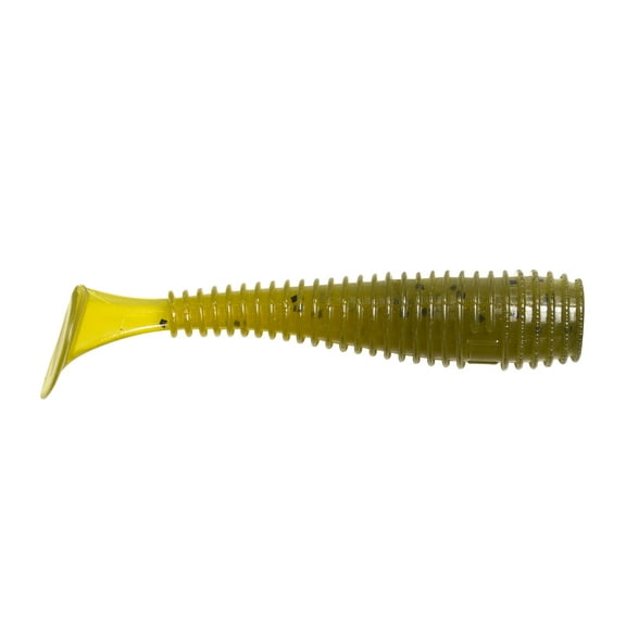 Lunkerhunt Finesse Swimbait, Green Pumpkin, 3 in, 1/4 oz, 8 Pack