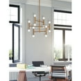thumbnail image 2 of Dainolite 12 Light Chandelier, Vintage Bronze Finish, 2 of 2