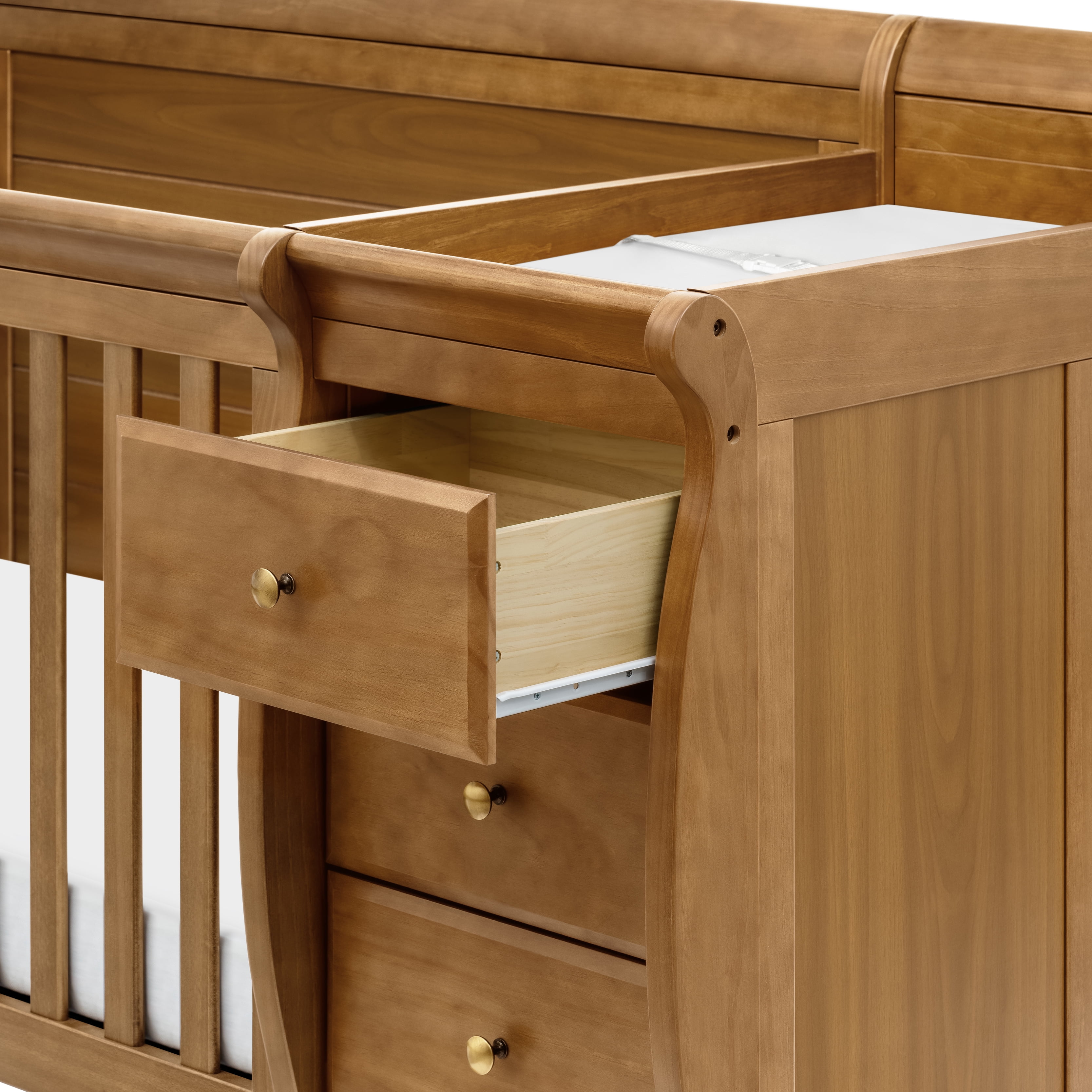 DaVinci Kalani 4-in-1 Convertible Crib & Changer in Chestnut