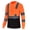 Orange, variant on Safety T Shirt Reflective High Visibility hi vis Long Sleeve T Shirt (XS-6XL)