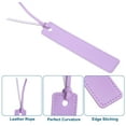 thumbnail image 3 of Uxcell 8 Pcs Marcador de Cuero, Marcadores de Cuero Personalizados con Cuerda de Cuero para Hombres y Mujeres, Púrpura, 3 of 6