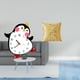 thumbnail image 2 of Reloj De Pared De Madera Con Diseño De Pingüino De Dibujos Animados Y Elegante Funda De Almohada Para El Hogar, Dormitorio, Sala De Estar, Oficina, Dormitorio, Coche, Decoración, 2 of 8