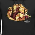 thumbnail image 2 of Men's Marvel Spider-Man: No Way Home Gold Web Shot  Pull Over Hoodie Black Small, 2 of 4