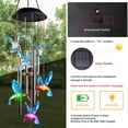 thumbnail image 1 of Solar Wind Chime Light LED Wind Chime Solar Bird Wind Chime with Colorful Gradient Lighting for Outdoor Garden Courtyard Balcony Patio, 1 of 9
