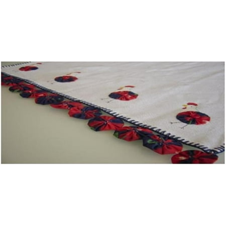 Hen Dish - RSC TTT-092 - BK Hand Crocheted Rooster & Hen Tea Towel, Black