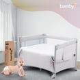 thumbnail image 3 of Cuna Corral Bamby para Bebé Con Colchón Impermeable Incluido Gris, 3 of 10