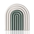 thumbnail image 1 of Aislamiento en forma de arco iris Posavas Botellas Mats Reutilizable Resistencia al calor Espesar Anti-Scalding Placemat Accesorios de cocina Grey Green Monstrate HA010139-04, 1 of 6