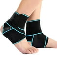 thumbnail image 4 of BESTSKY Ankle Brace,Pressure Relief Neuropathy Socks,Adjustable Flexibility Ankle Sleeve,Blue, 4 of 7
