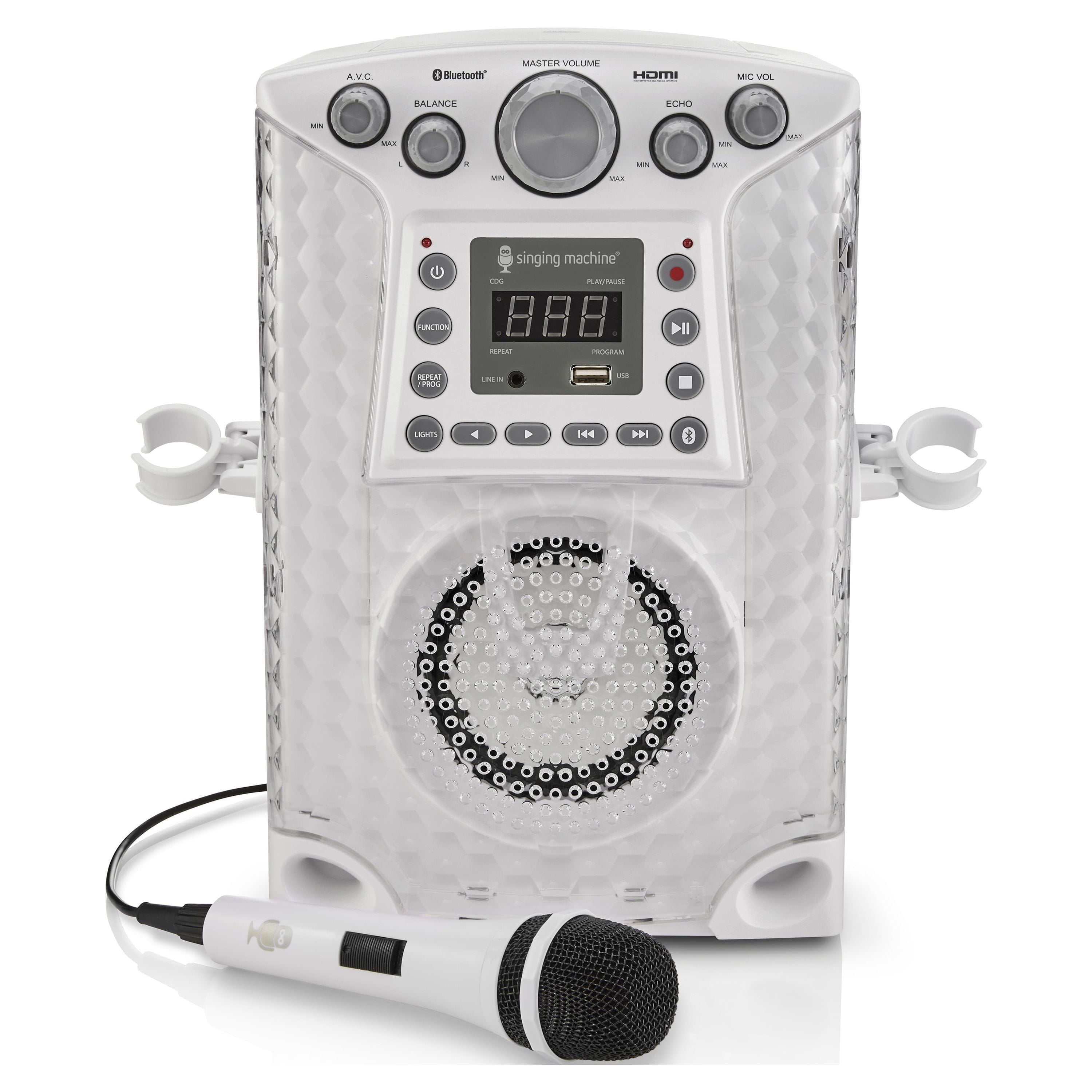 Singing Machine CD+G Bluetooth Karaoke System White STVG785BTW - Best Buy