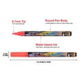 thumbnail image 5 of HOZADOIE Double Line Pen Home Essentials Mark Pen Water-Based Marker Pen Color Painting 24 Color Graffiti Pen 5ml, 5 of 5