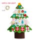 thumbnail image 3 of Árbol de Navidad de fieltro para niños pequeños, árbol de Navidad de fieltro con luces de cadena, juguete Montessori, regalo, decoración del hogar, suministros para fiestas, 3 of 5