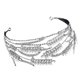 thumbnail image 1 of Tocado de boda para novia - Joyería para el cabello Diadema de boda Tiara Hoja Diadema Corona Tiara Nupcial Tocado de plata, 1 of 6