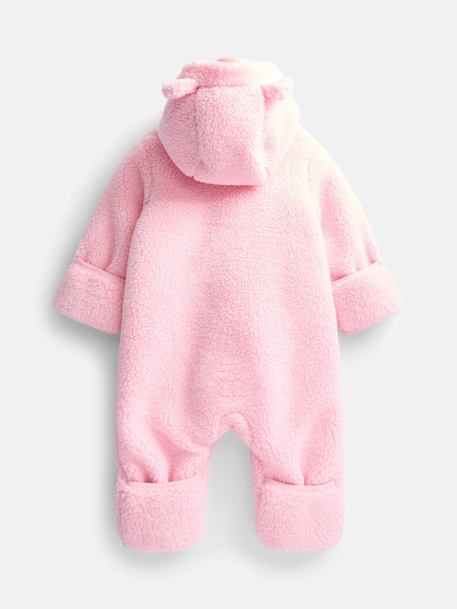 Wonder Nation Baby Teddy Fleece Pram with Hood, Sizes 0M-9M