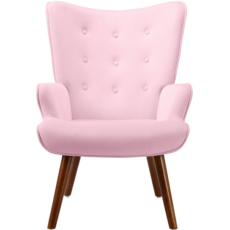 Pink chair on sale with arms