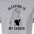thumbnail image 3 of Disney - Aurora Sleeping Is My Cardio - Juniors Cropped Graphic T-Shirt, 3 of 5