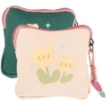 thumbnail image 1 of Shisuyan Sac de Période Portable pour Adolescentes en Coton et Lin Couleurs Assorties Rangement Polyvalent 2 Pcs, 1 of 8
