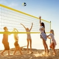thumbnail image 2 of Patiojoy Portable Volleyball Net Set Outdoor Volley Ball System w/ Adjustable Poles Yellow, 2 of 10