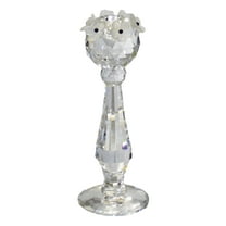 Swarovski Crystal: 7600NR120 US Style Candle Holder | Faceted Crystal