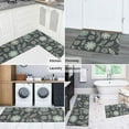 thumbnail image 5 of Kitchen Mats for Floor Set of 2 Pieces Floral Kitchen Rugs and Mats Non Skid Washable Kitchen Floor Mat(17" Wx30 L+17" Wx 47" L), 5 of 6