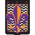 thumbnail image 3 of Jozie B 551 Black Chevron Flag, Purple & Gold - Large, 3 of 3