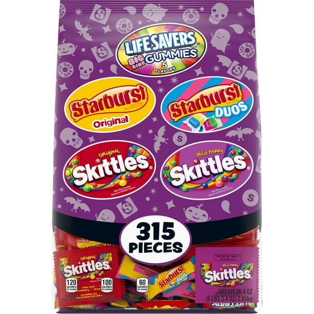 SKITTLES, STARBURST & LIFE SAVERS Fun Size Halloween Candy Assortment