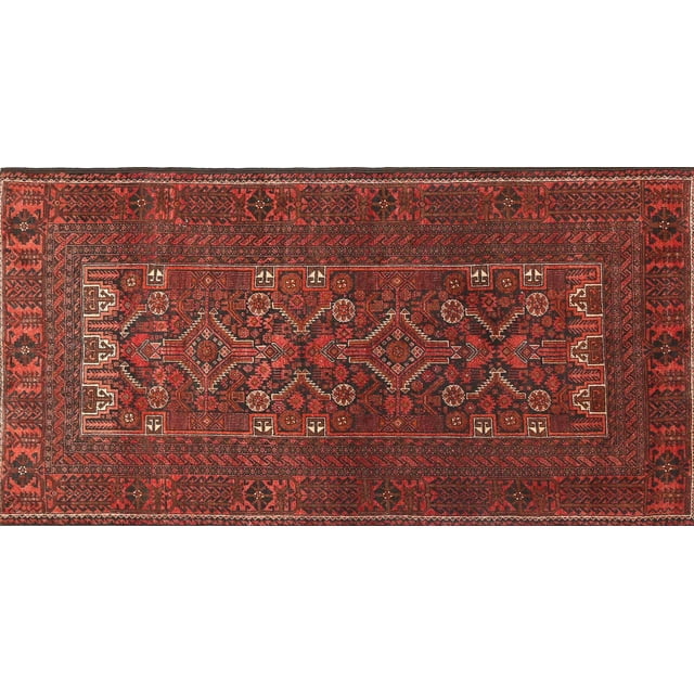 Ahgly Company Indoor Rectangle Traditional Red Persian Area Rugs, 8' x 12'
