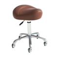 thumbnail image 2 of Elodie Saddle Stool Adjustable Nail Beauty Pulley Work Chair for Lab Salon Manicure Brown, 2 of 8