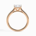 thumbnail image 3 of 2.00 Ct Princess Cut Moissanite Diamond Luxurious Solitaire Ring for Anniversary in 14K Rose Gold Size 4.5 (D/VVS1) by Diamond-Capitals, 3 of 7