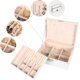 thumbnail image 5 of 1 joyero para mujeres y niñas, caja organizadora de joyas de 2 capas con cerradura, soporte para joyas de cuero PU con bandeja extraíble, estuche grande para almacenamiento de joyas blanco Sailing Electrónica, 5 of 5