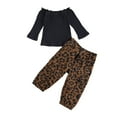 thumbnail image 1 of SUNSIOM Baby Girls Autumn Clothes Set Off Shoulder Tops + Long Pants, 1 of 9