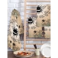 thumbnail image 2 of Vintage Bees Crowns Kitchen Dish Towels for Drying Dishes Set of 3, Rustic Leaves Rings Brown Gradient Waffle Weave Microfiber Hand Tea Bathroom Towels Quick Dry & Absorbent Towel 15.7x23.6, 2 of 7