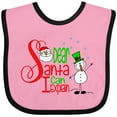 thumbnail image 3 of Inktastic Dear Santa I Can Explain Cute Snowman and Snowflakes Boys or Girls Baby Bib, 3 of 4
