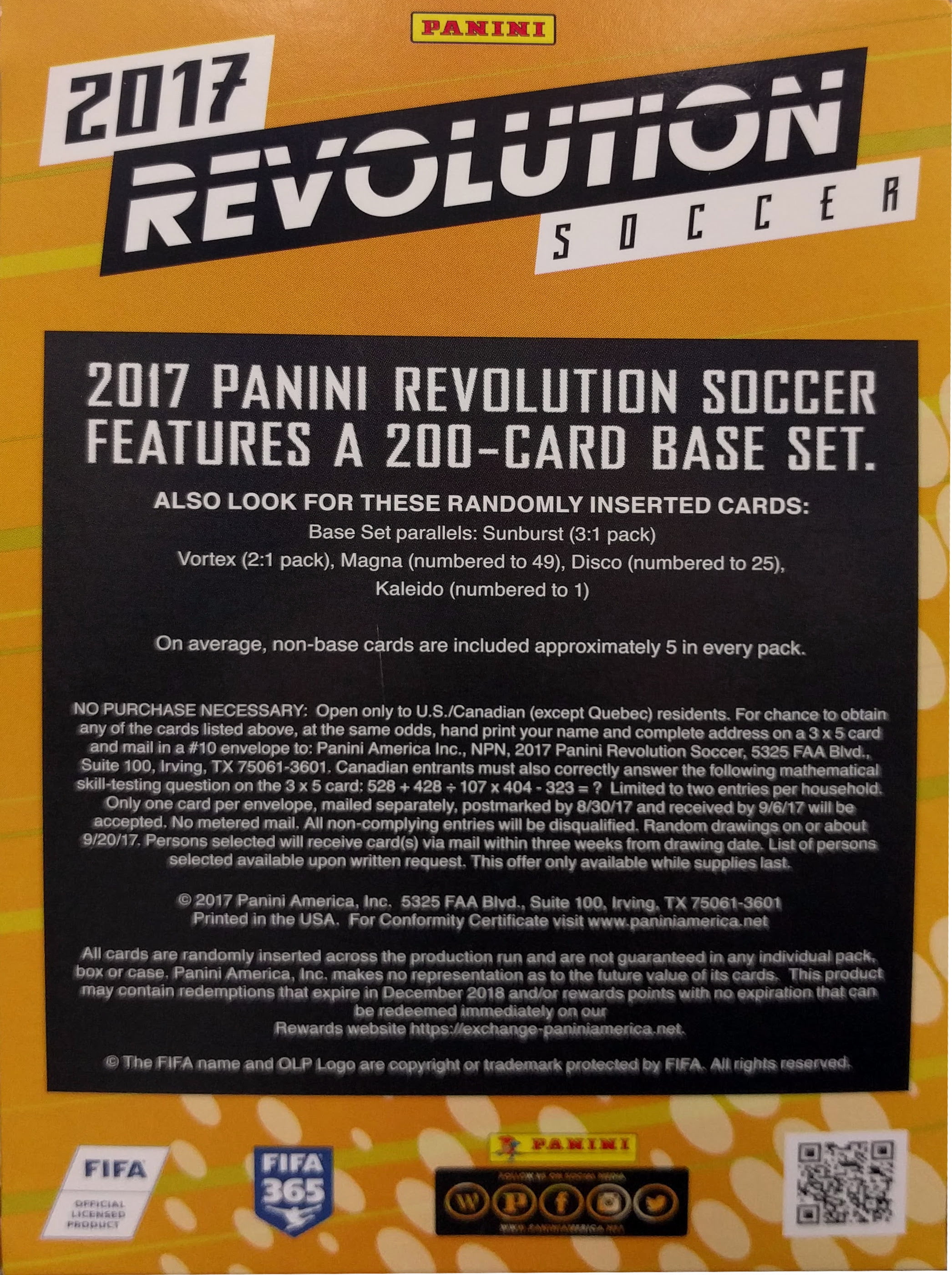 Base Common 2017 Panini Revolution Soccer Numbered to /25 Disco Parallel 
