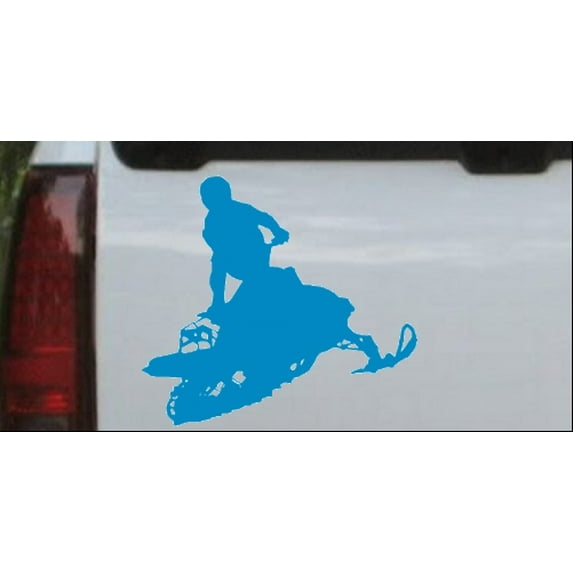 Snowmobile Trick Decal Car or Truck Window Decal Sticker