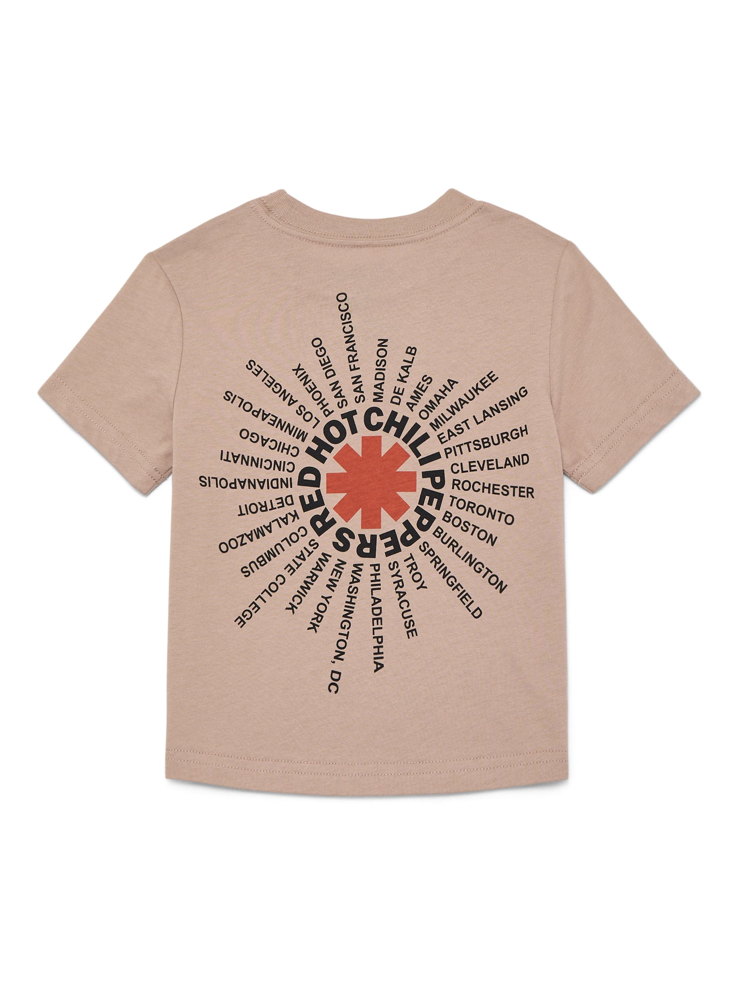 Red Hot Chili Peppers Asterik Toddler Graphic Tee with Short Sleeves, Sizes 12M-5T