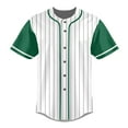 thumbnail image 3 of Striped Baseball Jersey Shirt for Men Stripes Baseball Shirts Sports Uniform, 3 of 5
