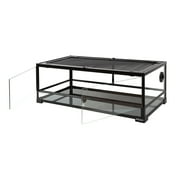 REPTI-ZOO Reptile Glass Terrarium with Double Hinge Door 36 x 18 x 12.6(35 Gallon)