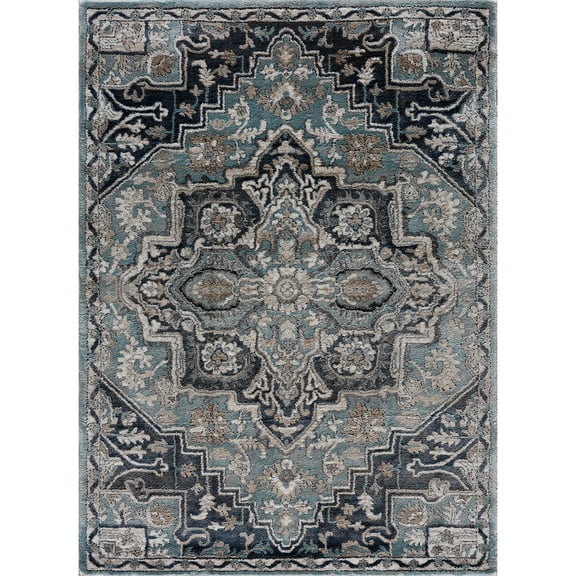 United Weavers Portsmouth Ancient Land Blue Oversize Rug 7'10" x 10'6"