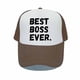 thumbnail image 1 of Spring Summer Bend Visor Mesh Baseball Cap Best Boss Ever Letters Trucker Hats Best Manager Gifts Supervisor Snapback Caps YP04456-60cm for adult Gao Jinjia LED, 1 of 2