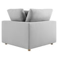 thumbnail image 3 of Modway Commix 5-Piece Fabric Down Filled Corner Sectional Sofa in Light Gray, 3 of 5